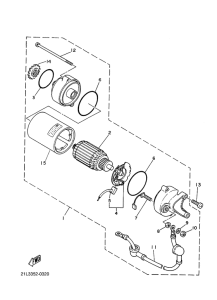 SR250 Motor de arranque