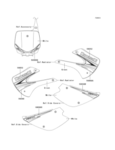 KX100 Decals(green)(d9f)
