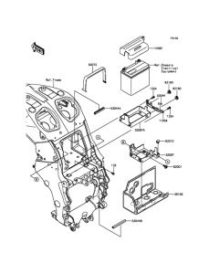 ZX1400 Короб для АКБ
