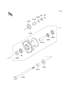 KX65 Передняя втулка