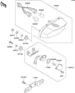 ZX750 Фонарь