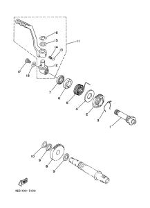 YZ80LW Стартер