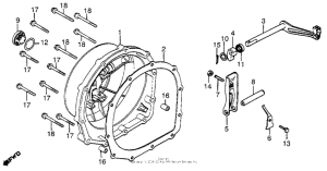 CB750 Кожух сцепления