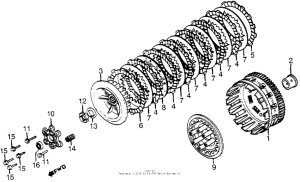 CX500 Сцепление