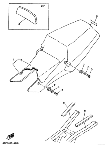 TZ250 Сиденье