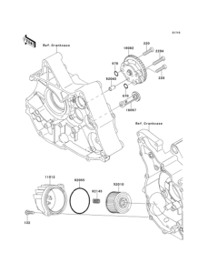 KL110 Масляный насос и фильтр