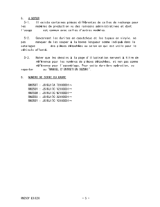 RM250 Catalog preface