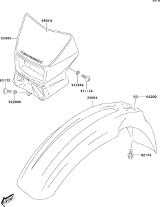  Крыло переднее