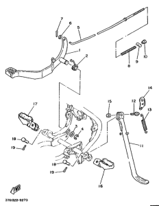 DT50MX Stand. footrest