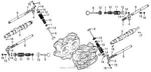 GL1000 Распределительный вал и клапана