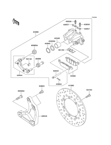 VN1500 Передний суппорт