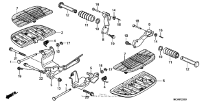 VTX1800S1 Подножки