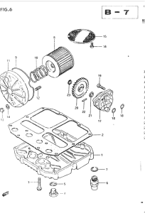 GSX400 Масляный насос и фильтр