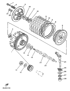 TZR125R Сцепление