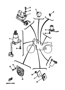 TDR250 TDR250W Equipo electrico