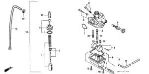 CRM75R Carburetor assy