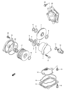 DR800 Масляный и топливный насос