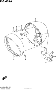 VL1500B Фара головного света