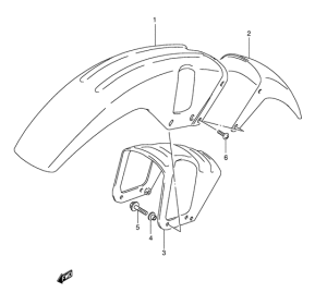 DR800 Переднее крыло