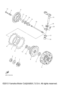 YZ426FM Сцепление