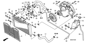 CBF600 (Naked) Радиатор