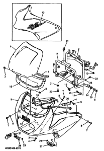 XJ600S XJ600SH Cowling comp