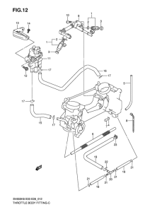 SV650 Throttle body fitting