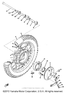 TY80A Переднее колесо