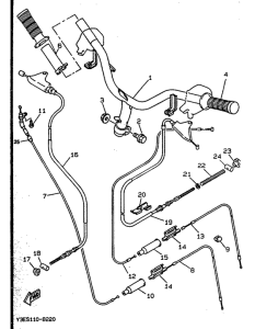 CW50 Manubrio . cable