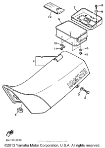 TT600S Сиденье