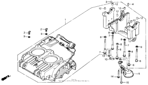 CMX450 Upper crankcase set