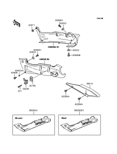 ZX400 Боковые обтекатели