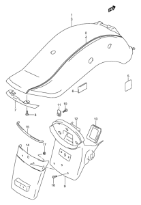 VZ800 Заднее крыло