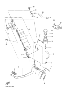 FZ6-NS Задний торм цилиндр