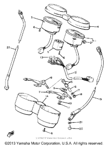 XJ550H Приборы