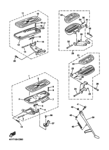 XVZ13TFS Support & repose pied