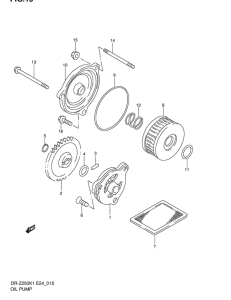 DR-Z250 Маслонасос