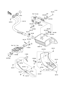 KLE650 Глушитель