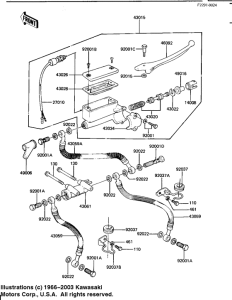 KZ1100 Передний тормозной цилиндр