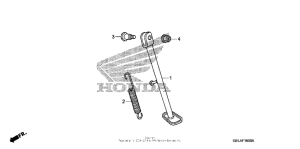 CRF50F Подножка