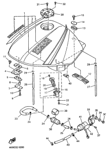 XJ900S Топливный бак