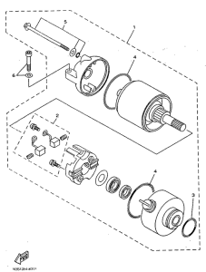 YP125 Стартер