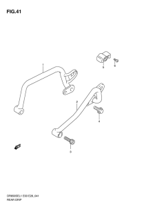 DR650 Задняя часть рукоятки
