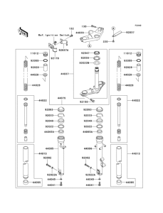EX250 Front fork(h6f)