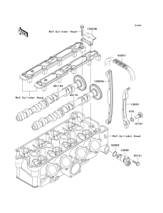 ZX900 Распред вал