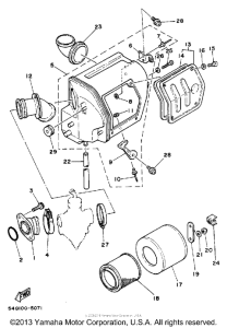 BW200S Воздушный фильтр