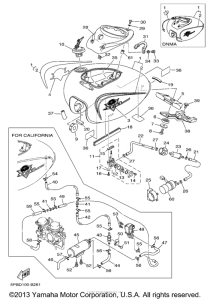 XVS1100R Топливный бак