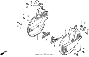 GL1500I Front wheel cover 96-97