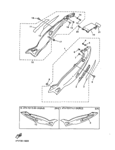 YZF600R Боковые обтекатели