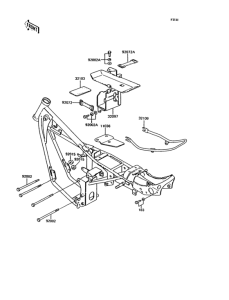 KH125 Рама ,крепежные детали